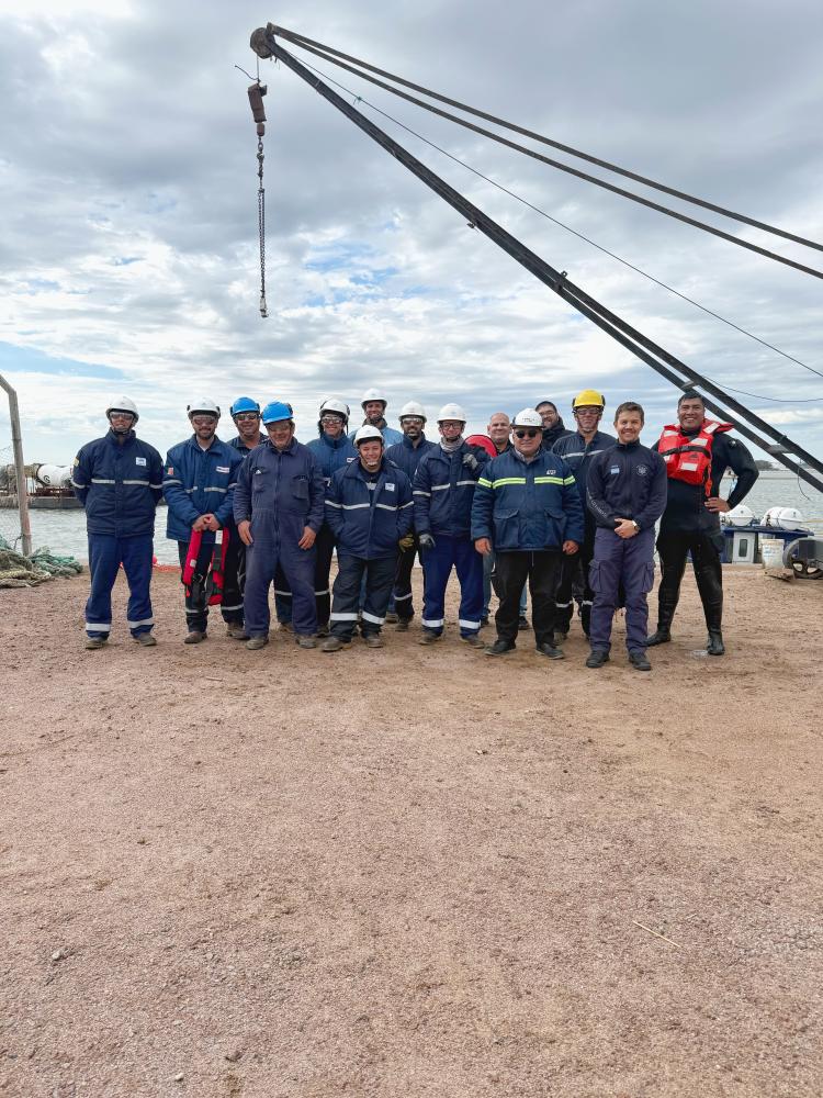 Capacitación practica en Muelle
